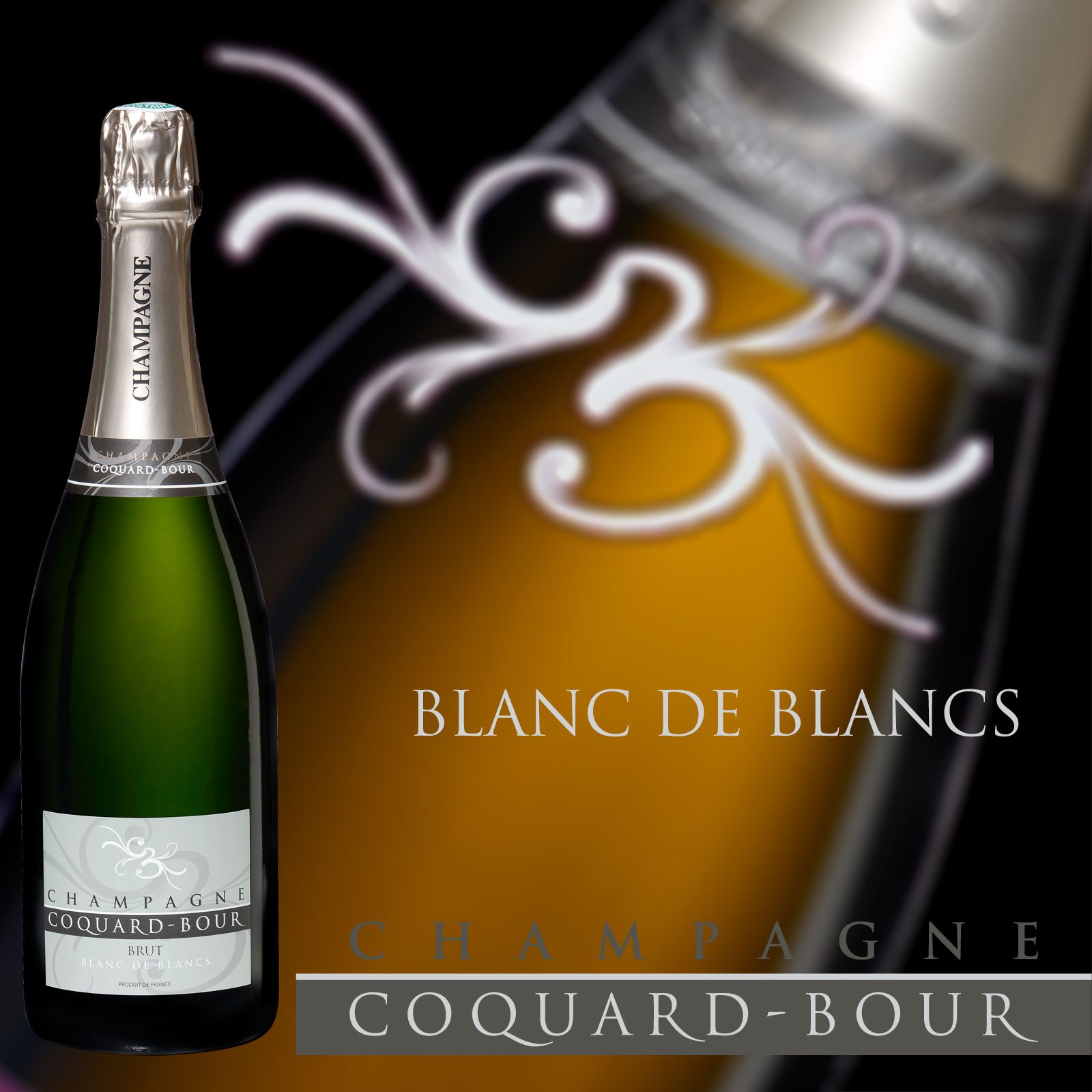 Brut Blanc de Blancs (100 Chardonnay) Champagne Coquard Bour